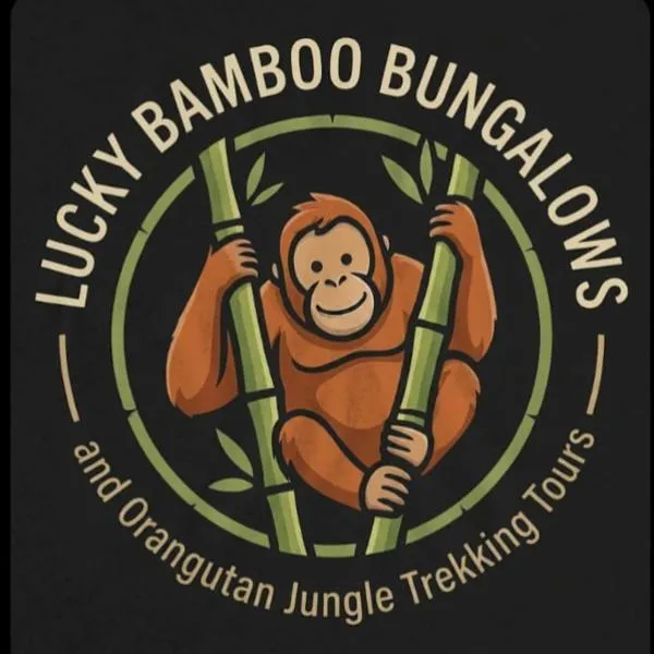 Lucky Bamboo'Bungalows and Orangutan Jungle Trekking Tours, hotel u gradu Bukit Lawang