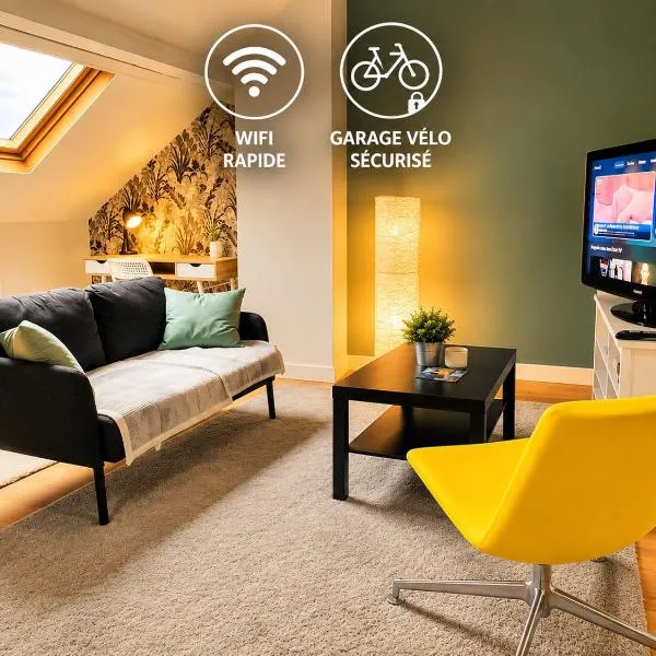 Appartement calme et spacieux, tout équipé, hotel em Saint-Quentin