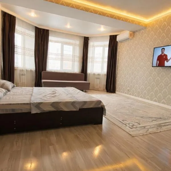 Комфортная большая 1-ком кв в Жк Нектар мкр Батыс-2, hotel ad Aqtöbe