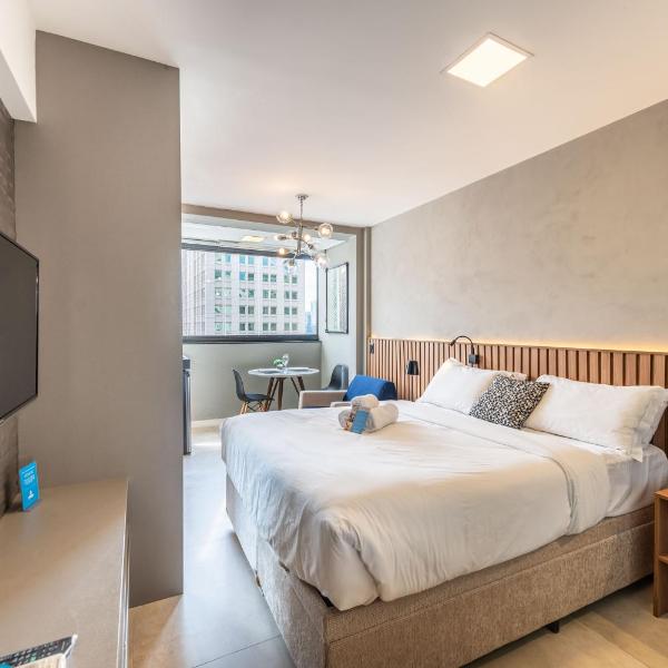 BHaus Vila Olimpia VN Gomes de Carvalho - Studio Deluxe - Cama Queen - Próximo ao Shopping Vila Olimpia - Academia - Piscina - Coworking - Lavanderia - Vaga de Garagem - g2
