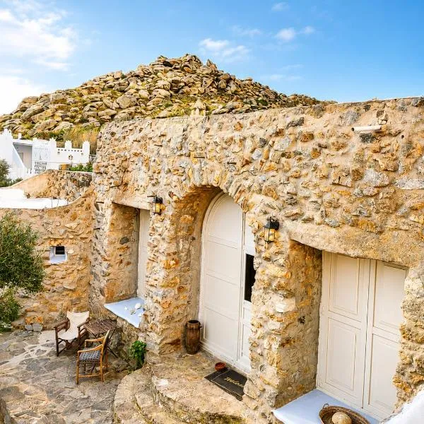Artemis Cottage Authentic Mykonian Stone House near Super Paradise, hotel en Playa Super Paradise