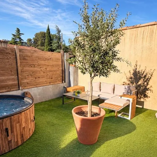 Petite maison en Provence, entre mer et collines, viešbutis mieste Obanė