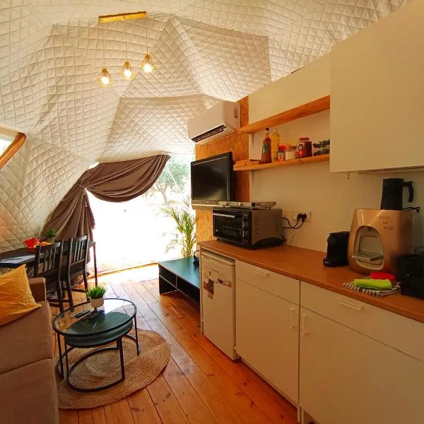 Olive Dome 2 - כיפה גיאודזית קטנה ומודרנית בין עצי הזית, hotel v destinaci Javne'el