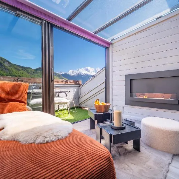 Nid face au MontBlanc - 55m2 de charme, hotel en Sallanches