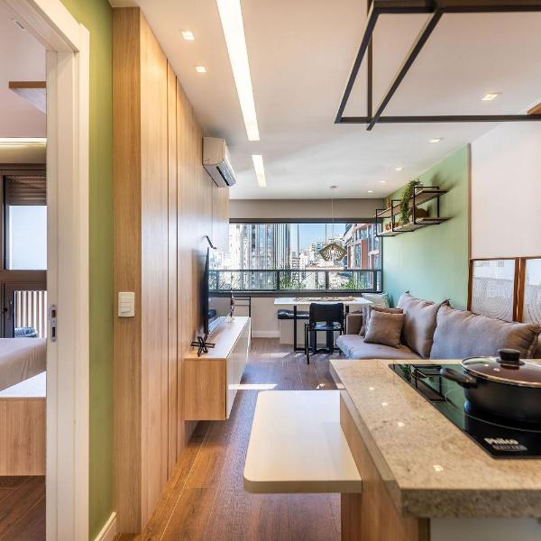 BHaus Itaim DSG | Apartamento 1 Quarto 44m2 Deluxe | 10o andar com Linda Vista | Vaga de Garagem | Piscina no Rooftop | Academia | Coworking | Minimercado | Recepção 24h | Próximo ao Parque Ibirapuera | dsg4 - Foto 2