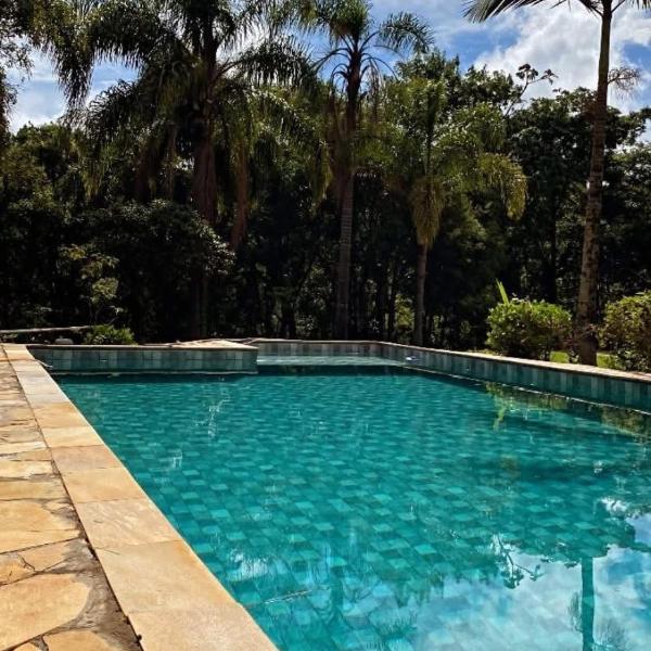 Chácara piscina com sistema de aquecimento