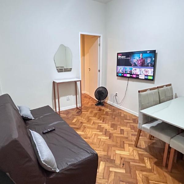 Studio Exclusivo em Copacabana, Na RUA SIQUEIRA CAMPOS, 350m da Praia, próximo ao metrô, com Ar e Wi-Fi, Ganhe 1 ESPUMANTE de boas vindas em reservas acima 3 dias, para brindar sua viagem - Foto 5