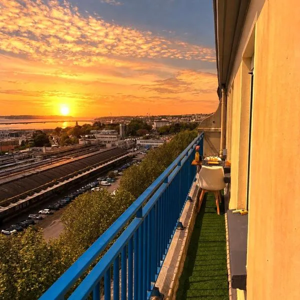 Superbe T3 gare vue rade home cinéma, hotel en Brest