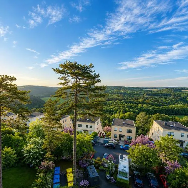 Taunusblick Spa Residence I Panorama Sky Balkon & Pool, hotel em Lahnstein