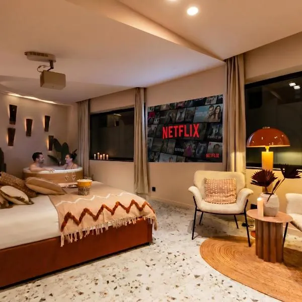Love Room Strasbourg, Suite Ibiza, Balnéo & Sauna, hotel i Strasbourg