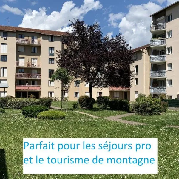 Appartement vue sur Vercors parking gratuit, hotell i Grenoble
