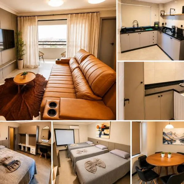Duplex Moderno 2 Suites no Coração do Centro - Avenida Principal! Ar nas 02 Suítes! Comporta até 06 Pessoas, hotel em Chapecó
