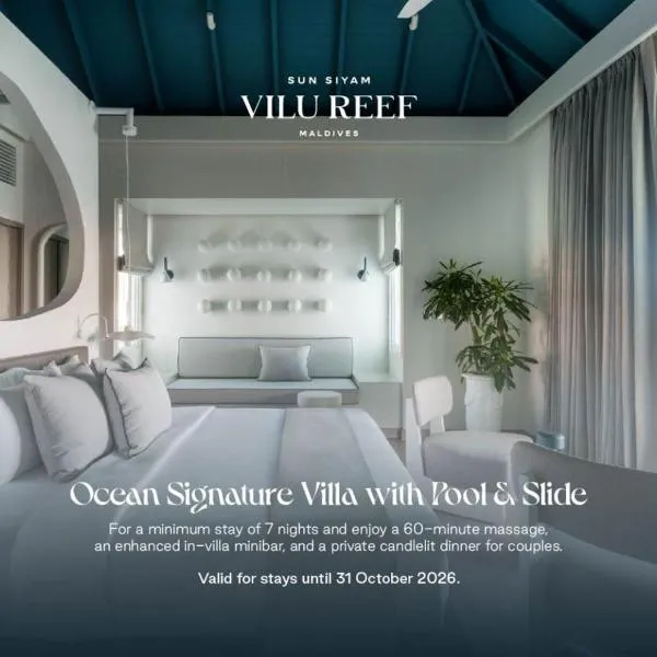 Sun Siyam Vilu Reef - 24 Hours All-Inclusive Dine-Around with Complimentary Return Trip, hotel di Dhaalu Atoll