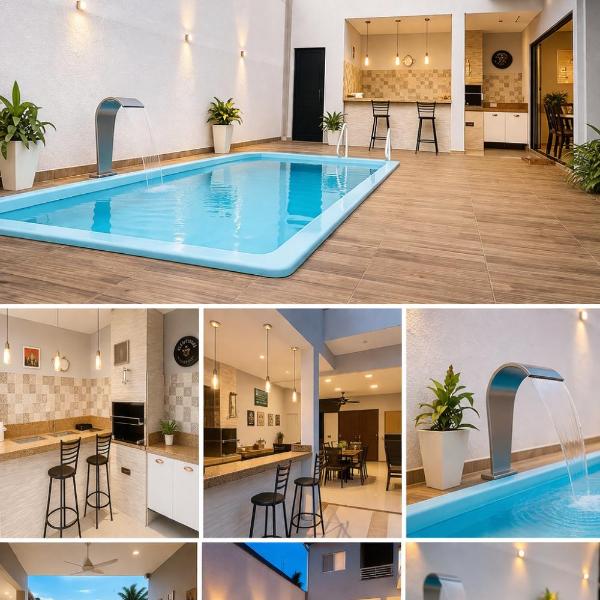 Recanto JW - piscina privativa e área gourmet