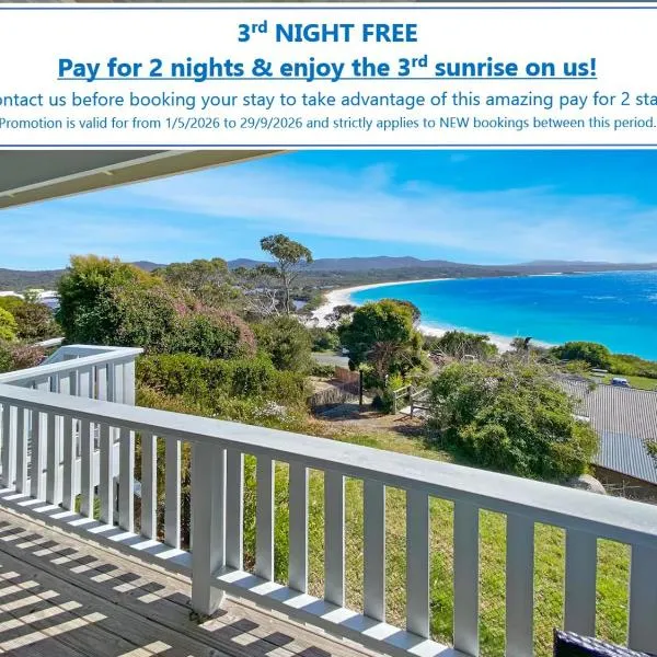 Bella Cottage - Bay of Fires Beach House, hotel em Binalong Bay