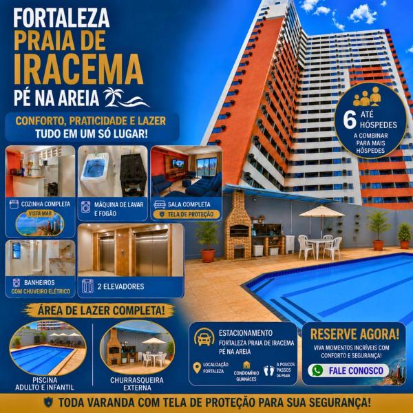 Fortaleza Praia iracema apartamento Guanaces vista mar
