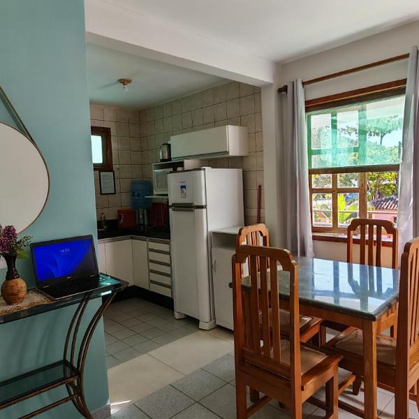 Apartamento 2 quartos com ar condicionado e piscina, há 3 min a pé da praia de taperapuan-300 mts - Foto 5
