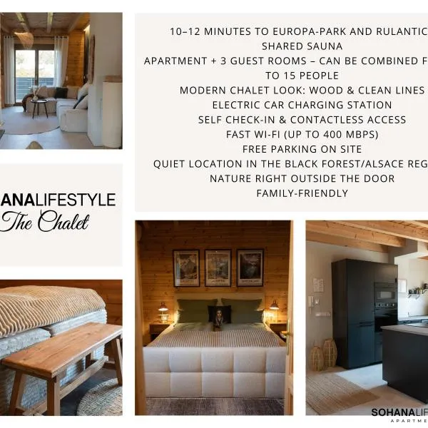 Sohana Chalet I Design I Apartment and Guest Rooms I Sauna I AC, hotel en Kappel-Grafenhausen
