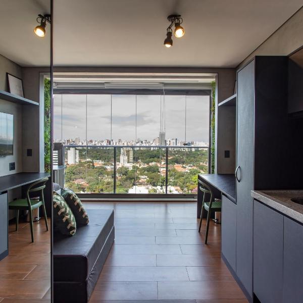 BHaus Helbor Wide Pinheiros - Studio Deluxe com Vista Incrível Panorâmica do 16o andar - Cama King - Rebouças - Academia - Coworking - Lavanderia - Estacionamento pago no prédio - Piscina no Rooftop - W5 - Foto 5