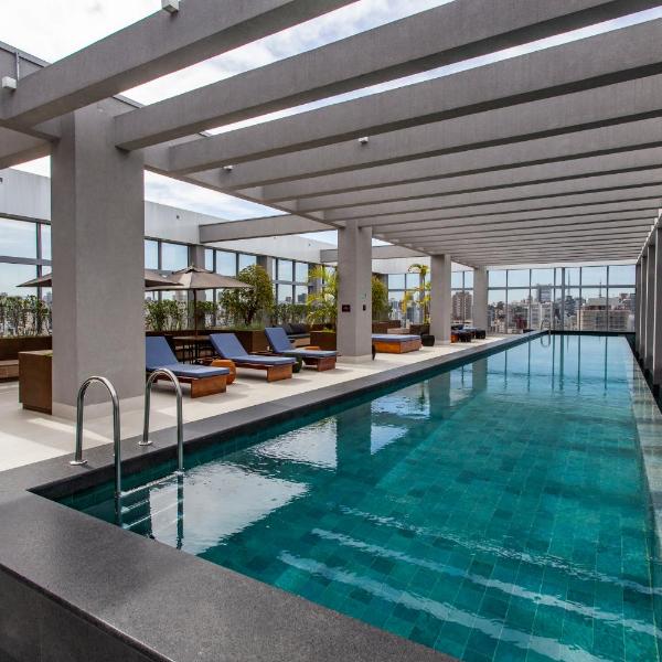 BHaus Helbor Wide Pinheiros - Studio Deluxe com Vista Incrível Panorâmica do 16o andar - Cama King - Rebouças - Academia - Coworking - Lavanderia - Estacionamento pago no prédio - Piscina no Rooftop - W5 - Foto 4