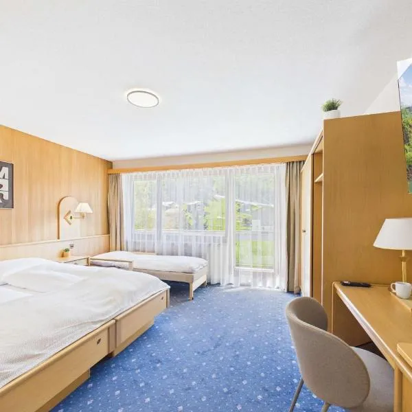 Suite for 3 with Mountain View near SaasFee, hotell i Saas-Almagell