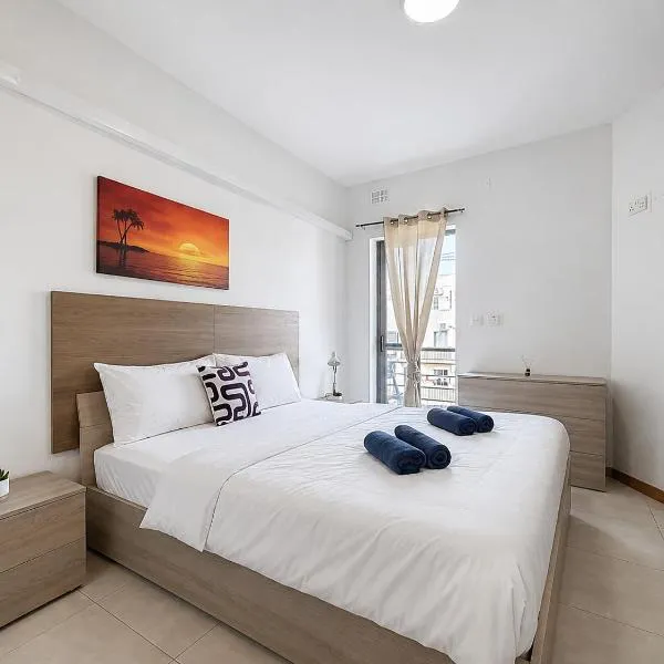 Central Msida Modern Holiday Apartment, hotel di Tal-Ħriereb