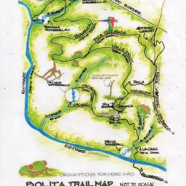 Bolita Trails and Lodging، فندق في Agua Buena