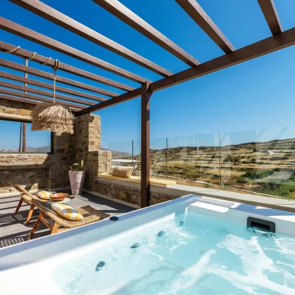 SilvAir Jacuzzi Suites, Mykonos, hotel en Dexamenes
