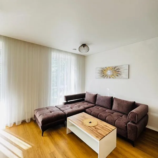 Apartamentai parke, su vaizdu į upę - Šešupės terasos, hotel a Marijampolė