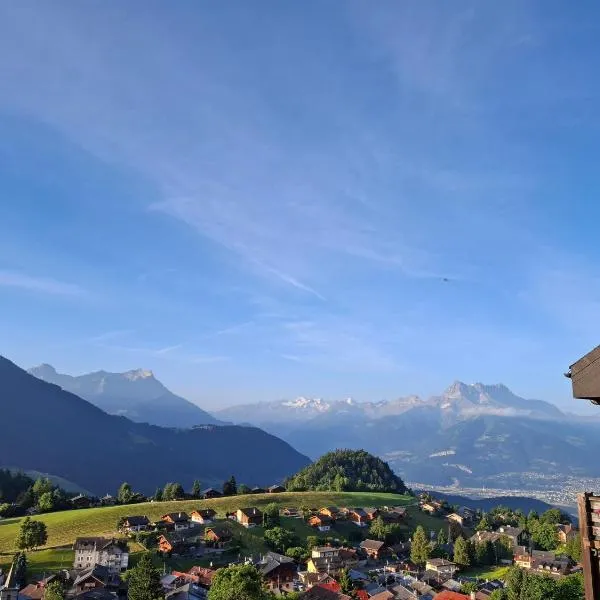Le Nid d'aigle apt 405 Leysin centre avec forfait piscine sauna jacuzzi en option, hotel a Leysin