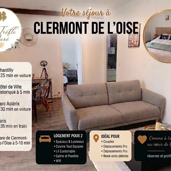 Viesnīca Le Trèfle Doré T2, wifi, private parking space, fêtes interdites pilsētā Klermona