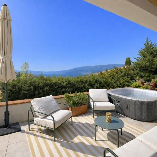 Maison calme - SPA - proche Nice - Terrasse & clim, hotel i Colomars