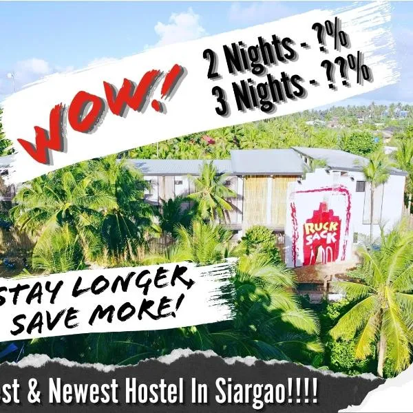 Rucksack Inn Siargao, готель у місті Хенераль-Луна