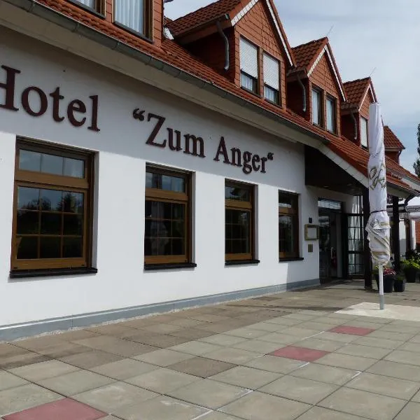 Hotel Zum Anger, מלון בNeukirchen-Pleiße