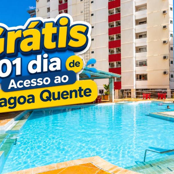 VILLAS diRoma Caldas Novas, com piscina 24h, incluso um dia nos dois parques diRoma Acqua park e splash