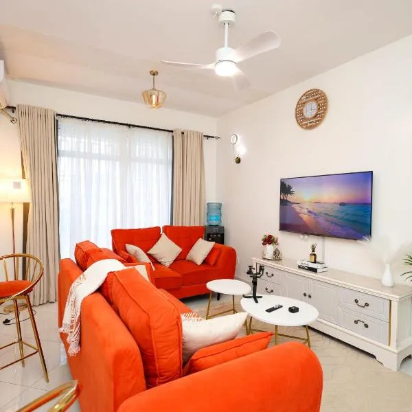 Modern 2BR Apartment in Mombasa CBD with 2 Bathrooms & Balcony near Airport & Old Town, hotelli kohteessa Mombasa