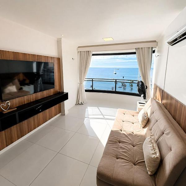 Hosts BR - Flat frente mar c/ cozinha