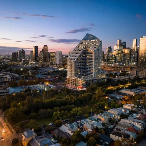 Stylish South Melbourne Apartment with City Views、メルボルンのホテル