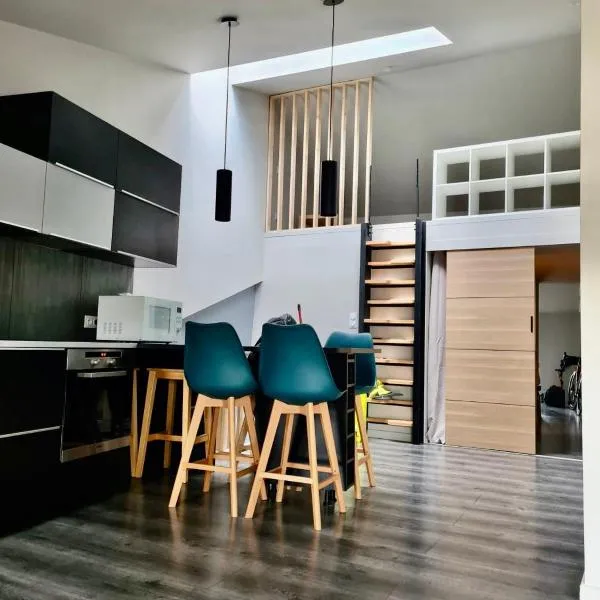 Le refuge médiéval - Appartement climatisé perché sous les toits de Billom، فندق في Billom