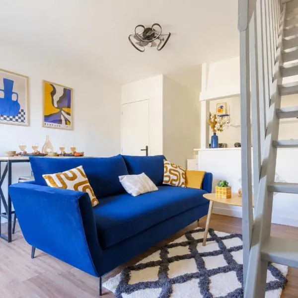 Maisonnette Bleu Horizon avec jardin - 2min Gare - Serenito Homes, hotel em Saint-Just-en-Chaussée