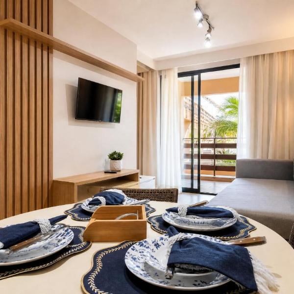 Apartamento Pé na Areia ao Lado do Parque Aquático - Conforto e Localização Privilegiada