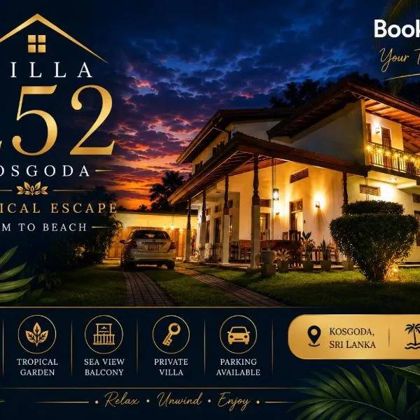 Villa 252 Kosgoda - Beach side stay & Tours, hotel v destinaci Kosgoda