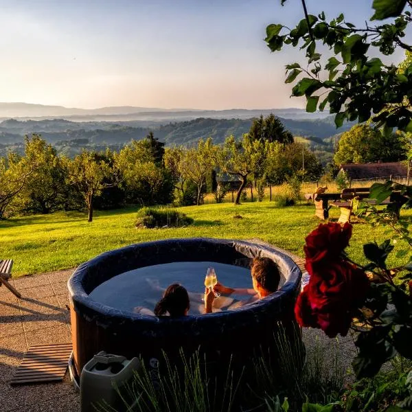 Apartma Hiša na Ravnah with hot tub, hotell i Pišece