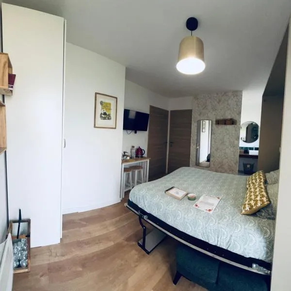 Chambre privée avec SDB et WC puy dufou A87, hotel in Mozé-sur-Louet