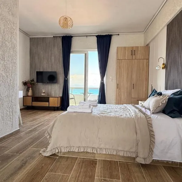 Beachfront Studio with Panoramic Sea View 2、イアリソスのホテル
