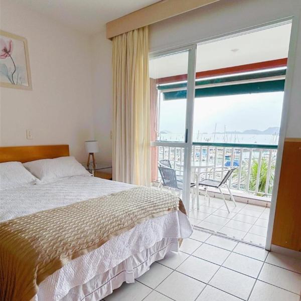 Flat com vista para o mar e ótima localização