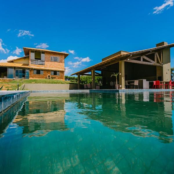 Casa Pe na Areia com Piscina a em Luis Correia