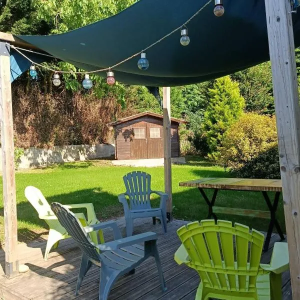 Viesnīca Maison 6 pers, 3 chambres, jardin au calme en Bretagne pilsētā Ménéac