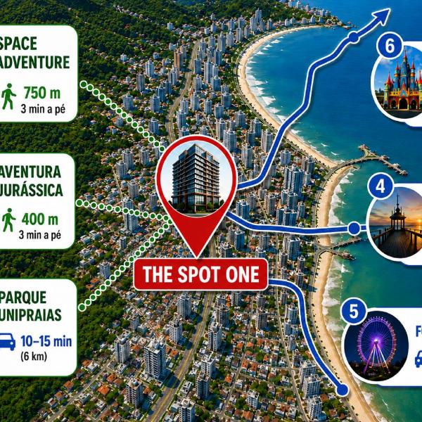 The Spot One - Luxo e acesso direto ao Balneário Shopping - Foto 4