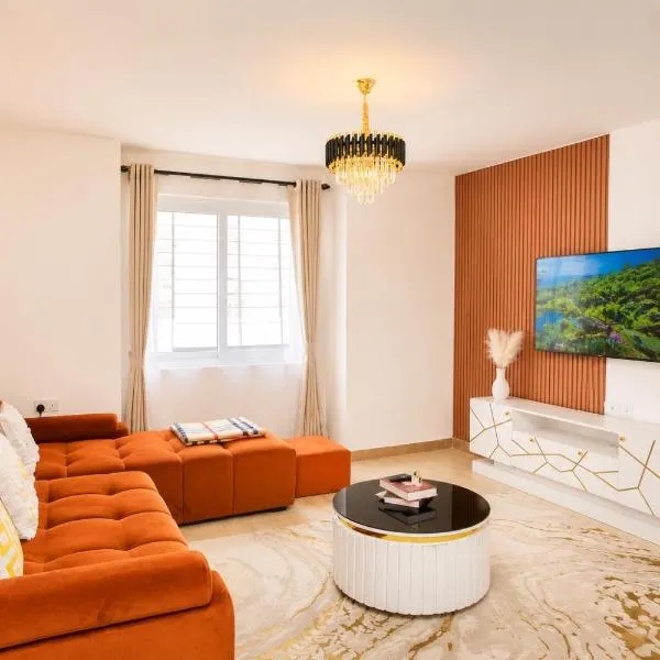Stylish 2BR Apartment Free WiFi Near Nairobi National Park, hotelli kohteessa Ongata Rongai 